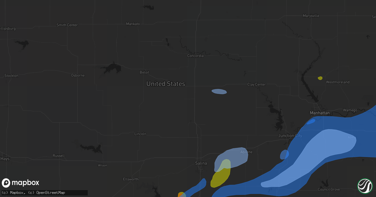 Hail map in Delphos, KS on September 19, 2026