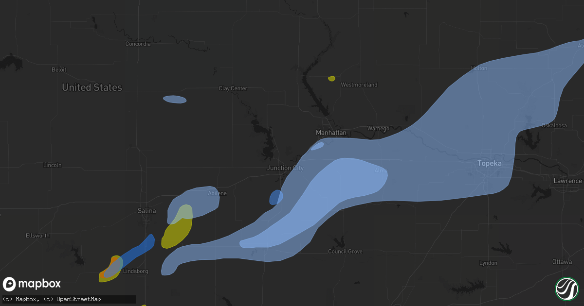 Hail map in Fort Riley, KS on September 19, 2026