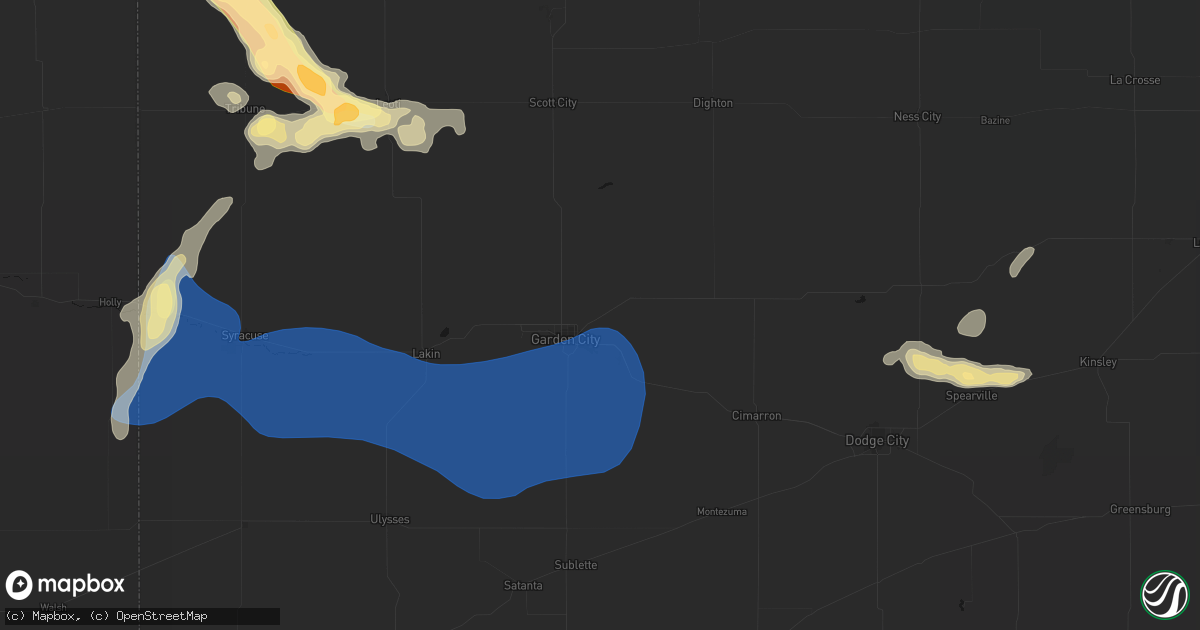 Hail map in Garden City, KS on September 19, 2026