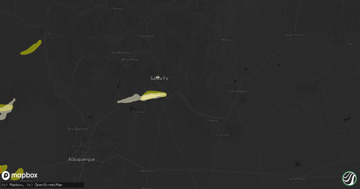 Hail map in Glorieta, NM on September 19, 2026