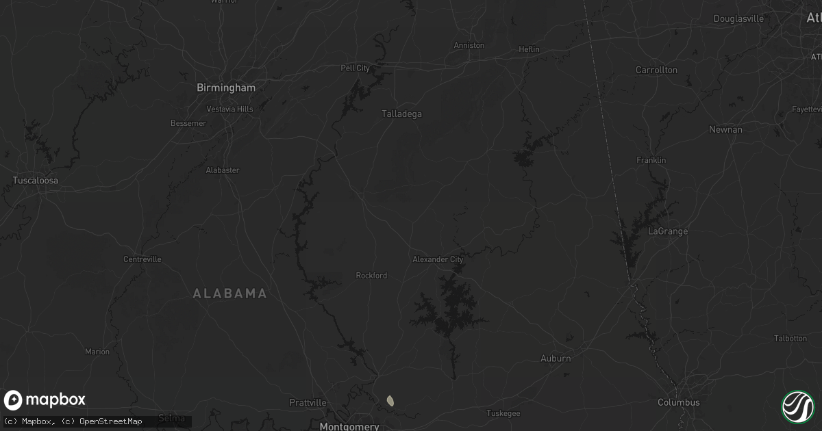 Hail map in Goodwater, AL on September 19, 2026
