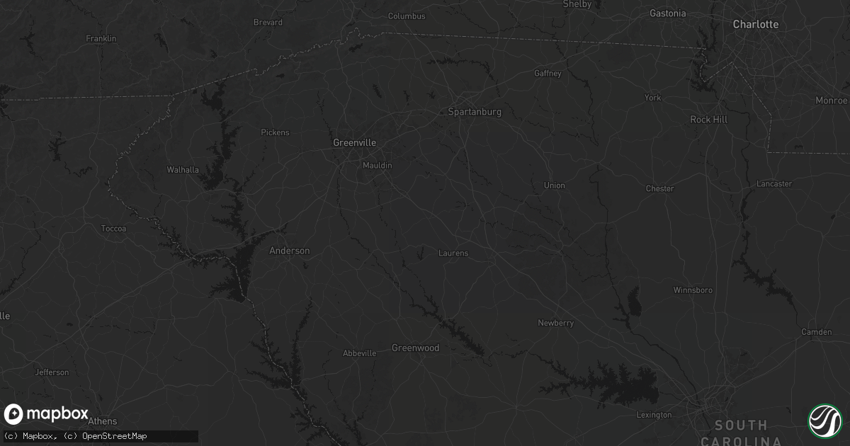 Hail map in Gray Court, SC on September 19, 2026