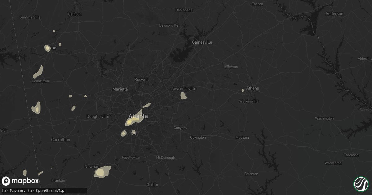 Hail map in Grayson, GA on September 19, 2026
