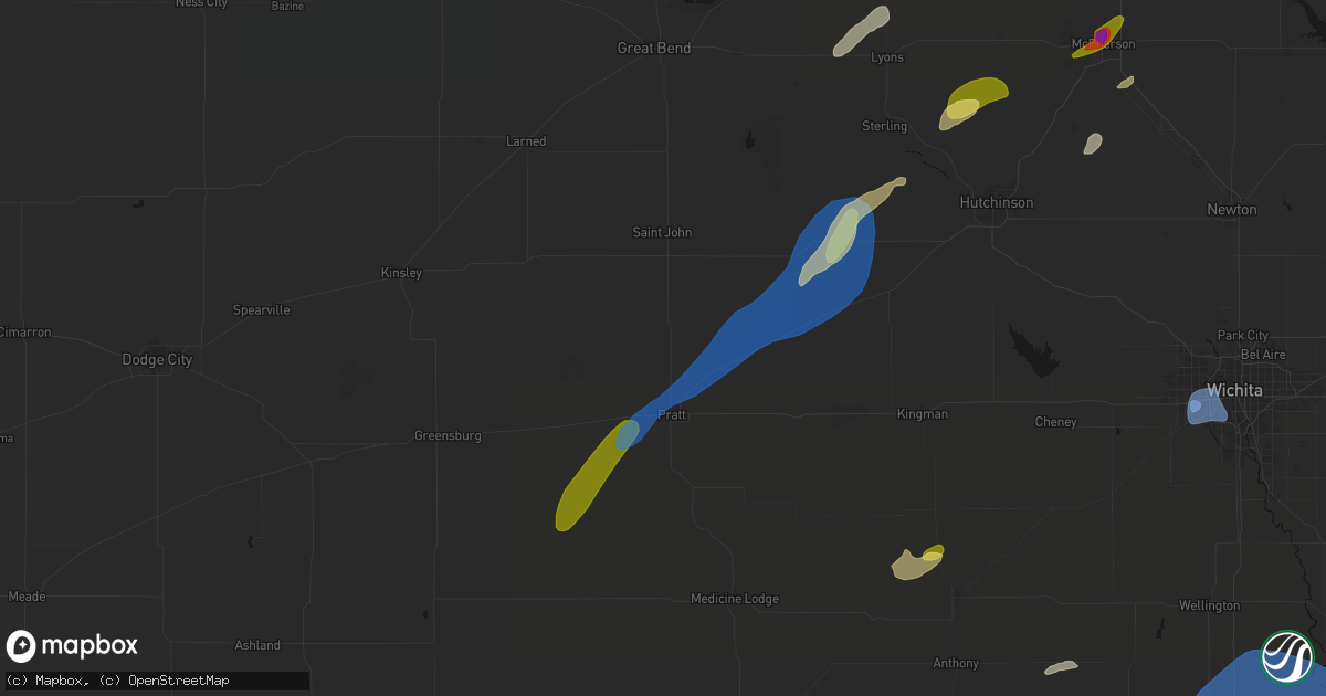 Hail map in Iuka, KS on September 19, 2026
