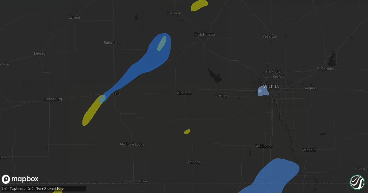 Hail map in Kingman, KS on September 19, 2026