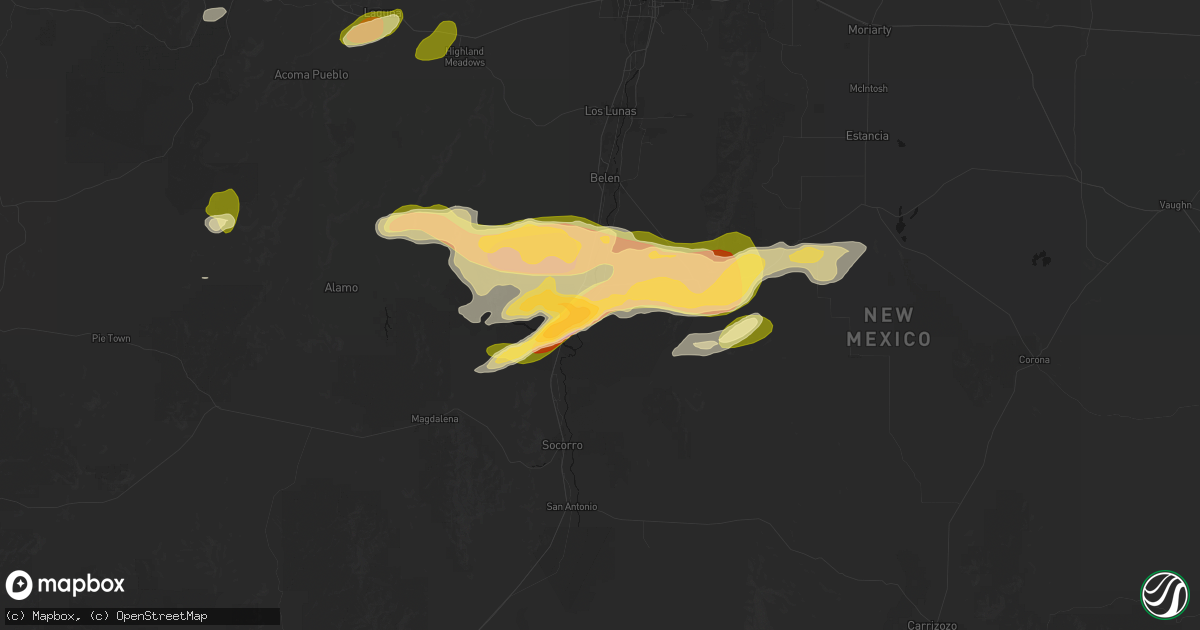 Hail map in La Joya, NM on September 19, 2026