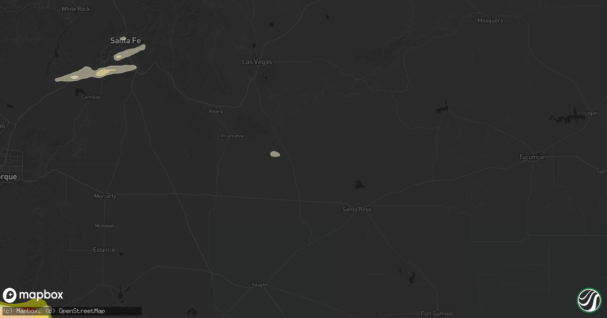 Hail map in La Loma, NM on September 19, 2026