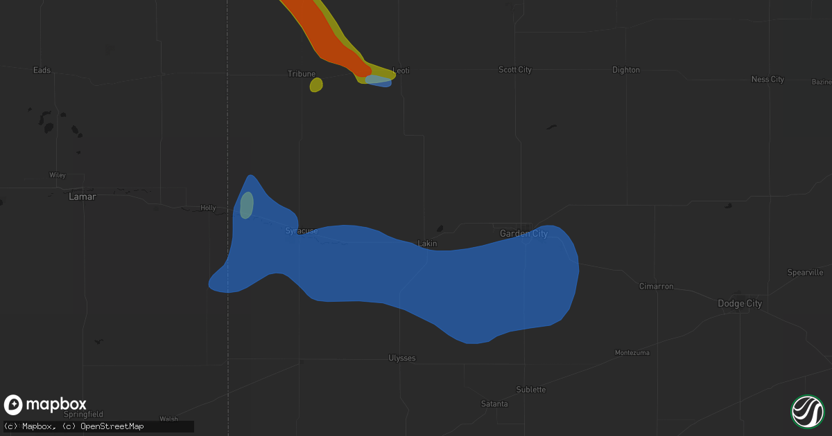 Hail map in Lakin, KS on September 19, 2026