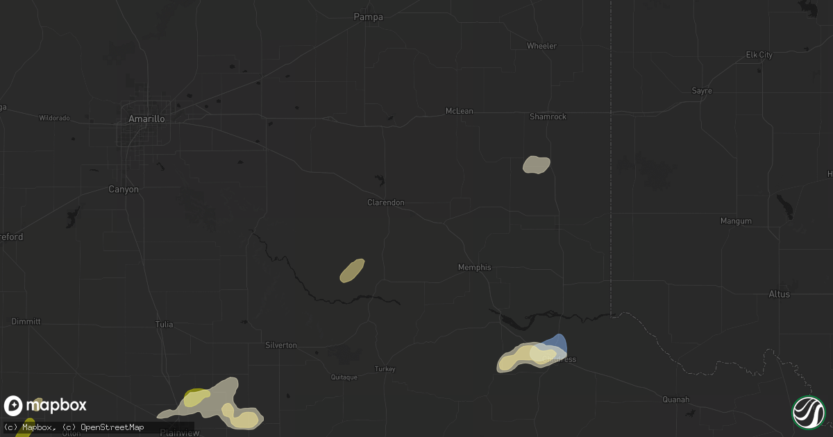 Hail map in Lelia Lake, TX on September 19, 2026