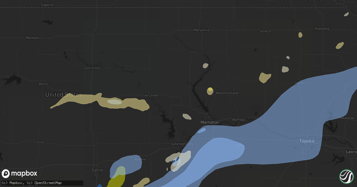 Hail map in Leonardville, KS on September 19, 2026