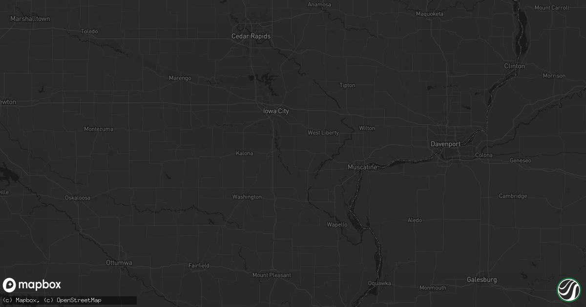Hail map in Lone Tree, IA on September 19, 2026