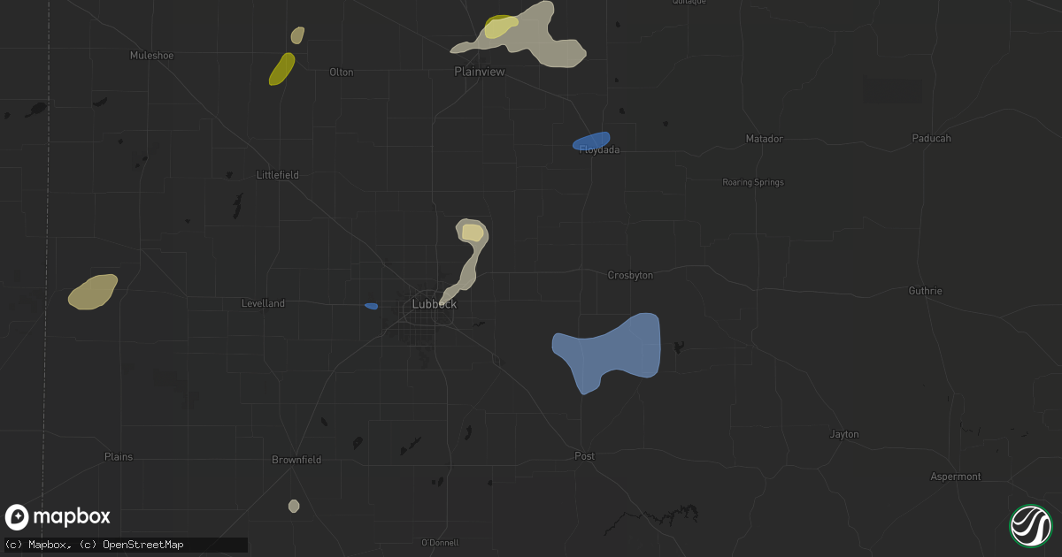 Hail map in Lorenzo, TX on September 19, 2026