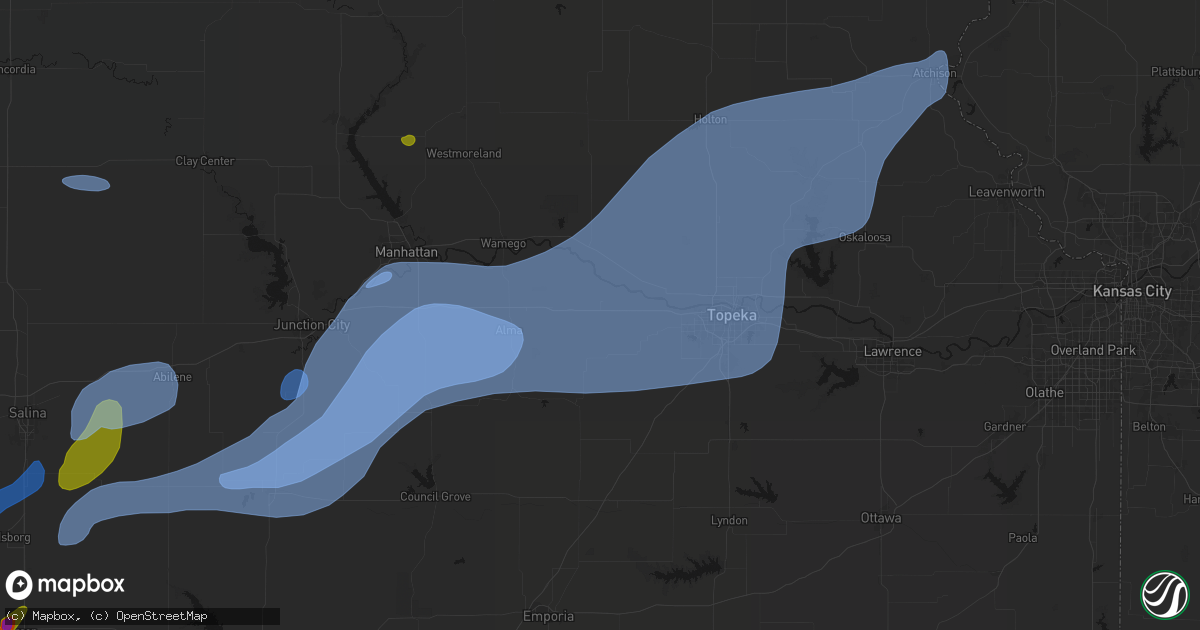Hail map in Maple Hill, KS on September 19, 2026