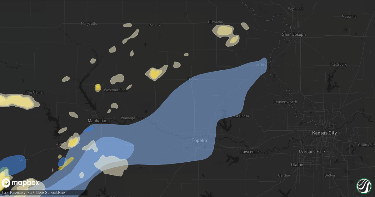 Hail map in Mayetta, KS on September 19, 2026