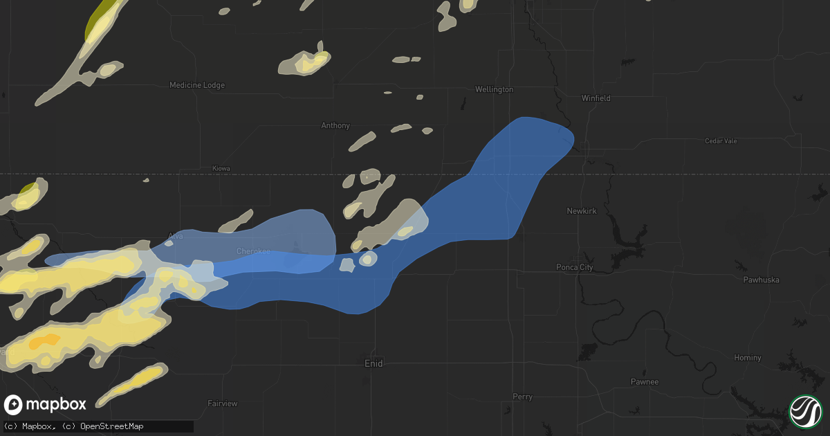 Hail map in Medford, OK on September 19, 2026