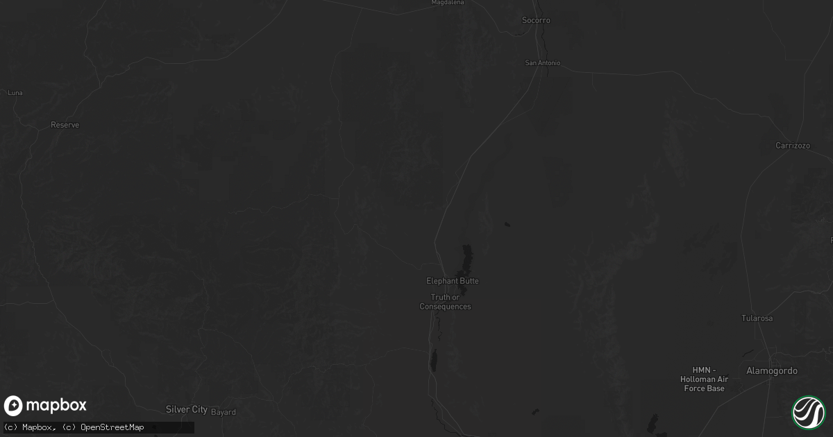 Hail map in Monticello, NM on September 19, 2026