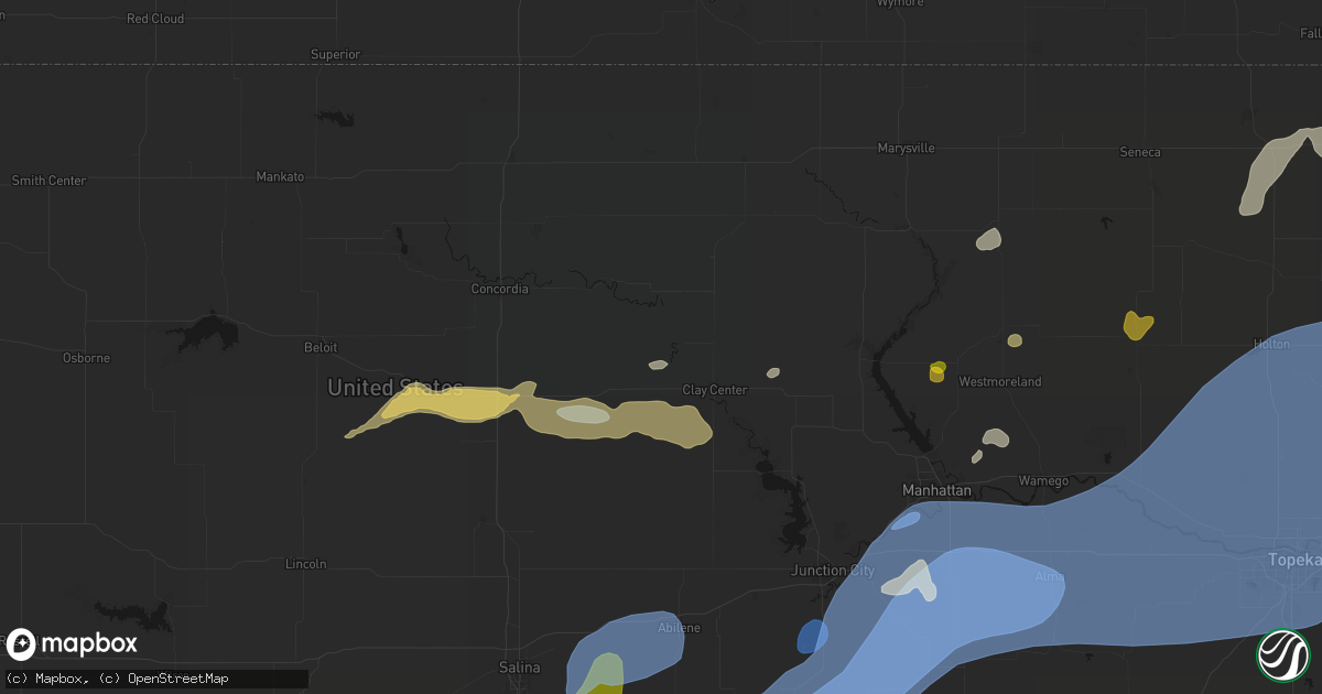 Hail map in Morganville, KS on September 19, 2026