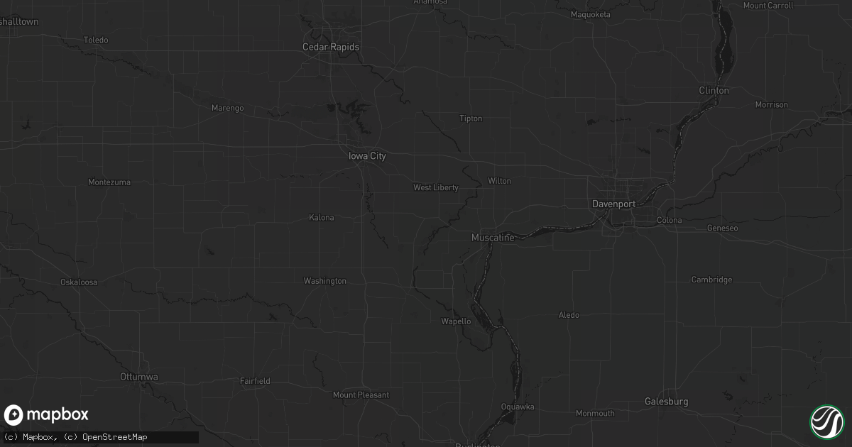 Hail map in Nichols, IA on September 19, 2026