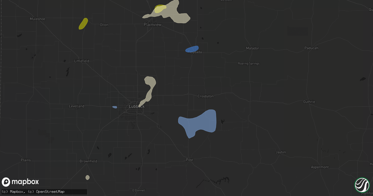 Hail map in Ralls, TX on September 19, 2026