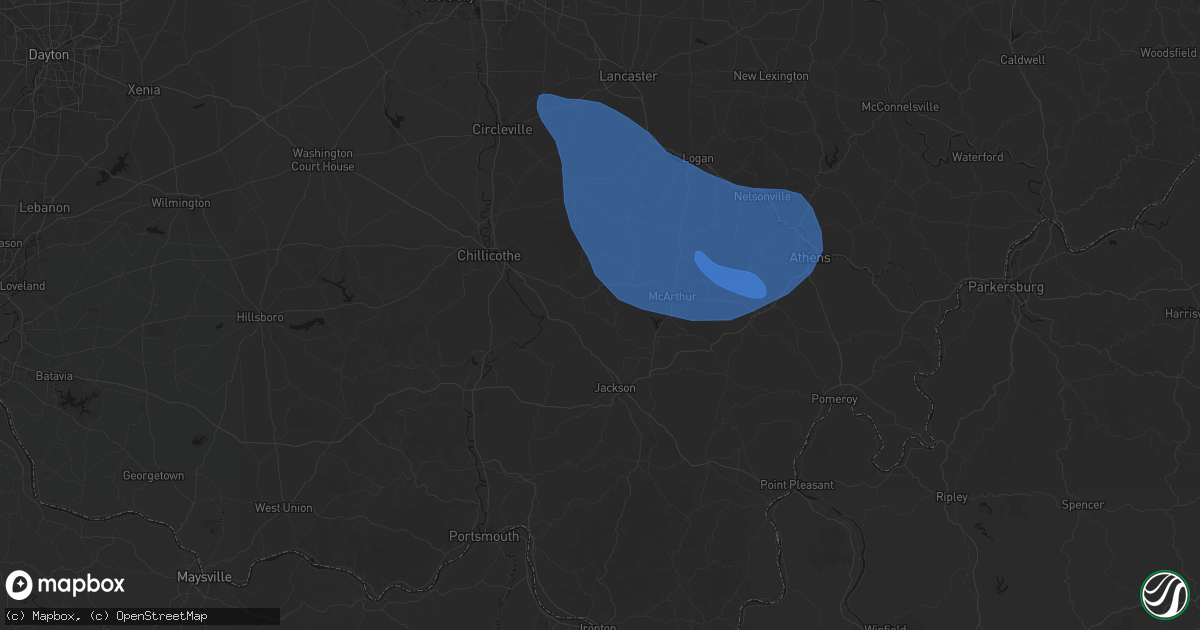 Hail map in Ray, OH on September 19, 2026