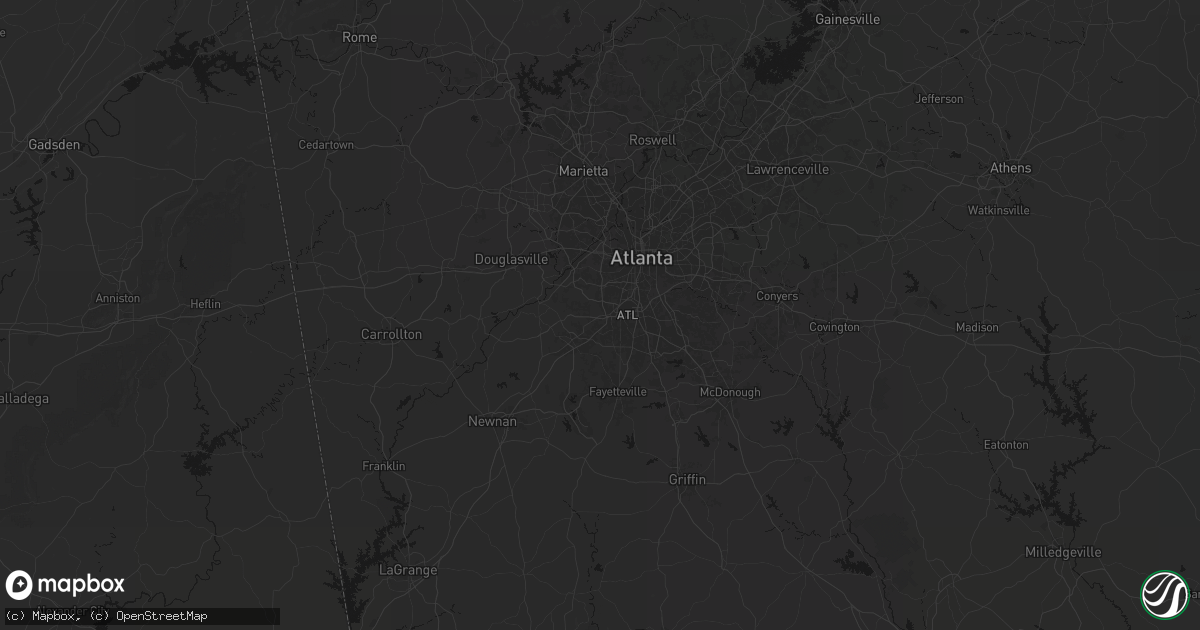 Hail map in Red Oak, GA on September 19, 2026