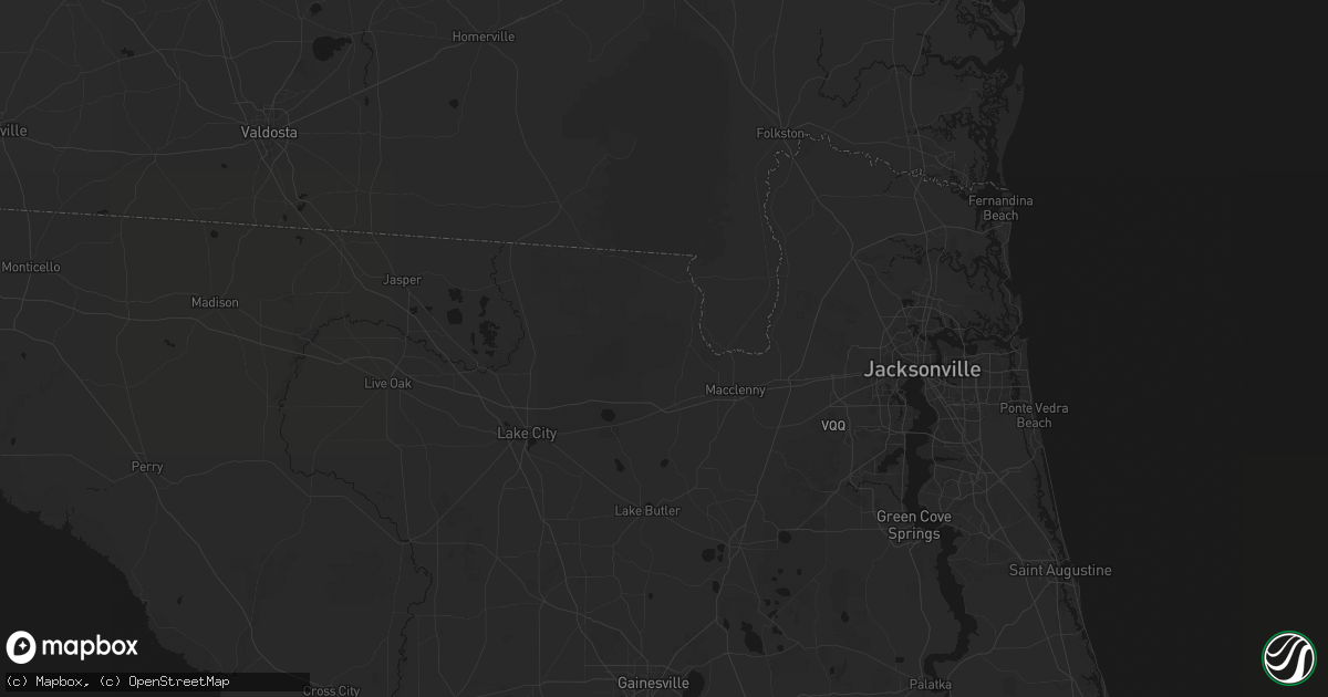 Hail map in Sanderson, FL on September 19, 2026