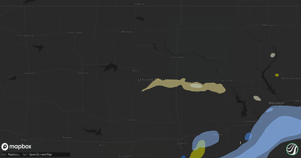 Hail map in Simpson, KS on September 19, 2026