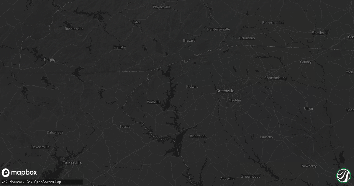Hail map in Six Mile, SC on September 19, 2026