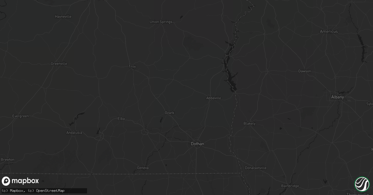Hail map in Skipperville, AL on September 19, 2026
