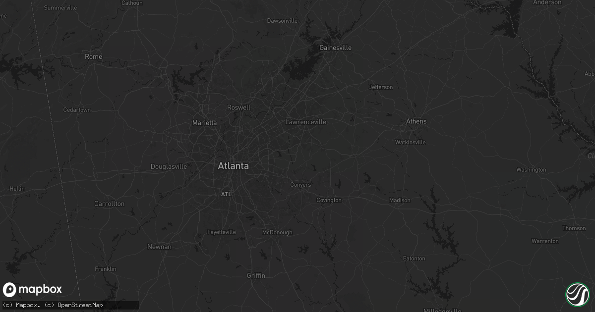 Hail map in Snellville, GA on September 19, 2026