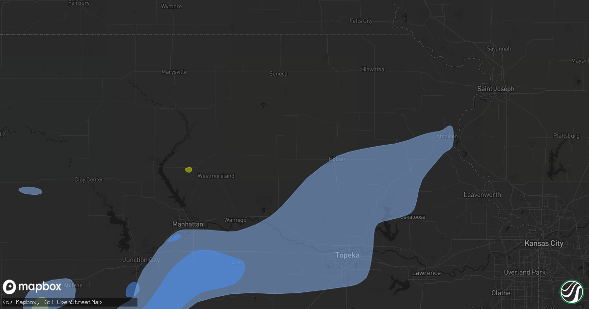 Hail map in Soldier, KS on September 19, 2026