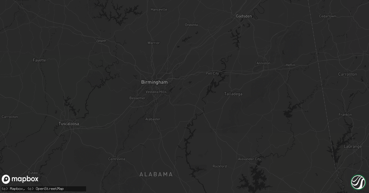Hail map in Sterrett, AL on September 19, 2026