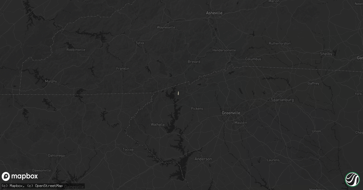 Hail map in Sunset, SC on September 19, 2026
