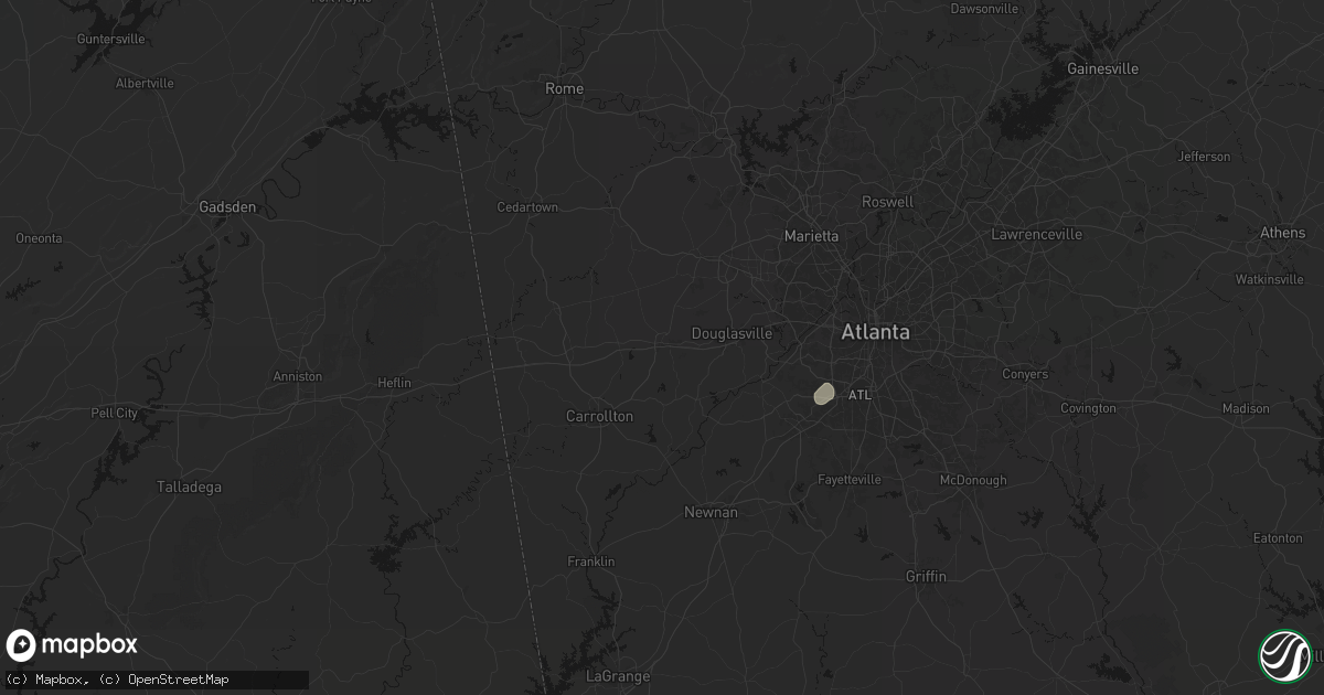 Hail map in Villa Rica, GA on September 19, 2026