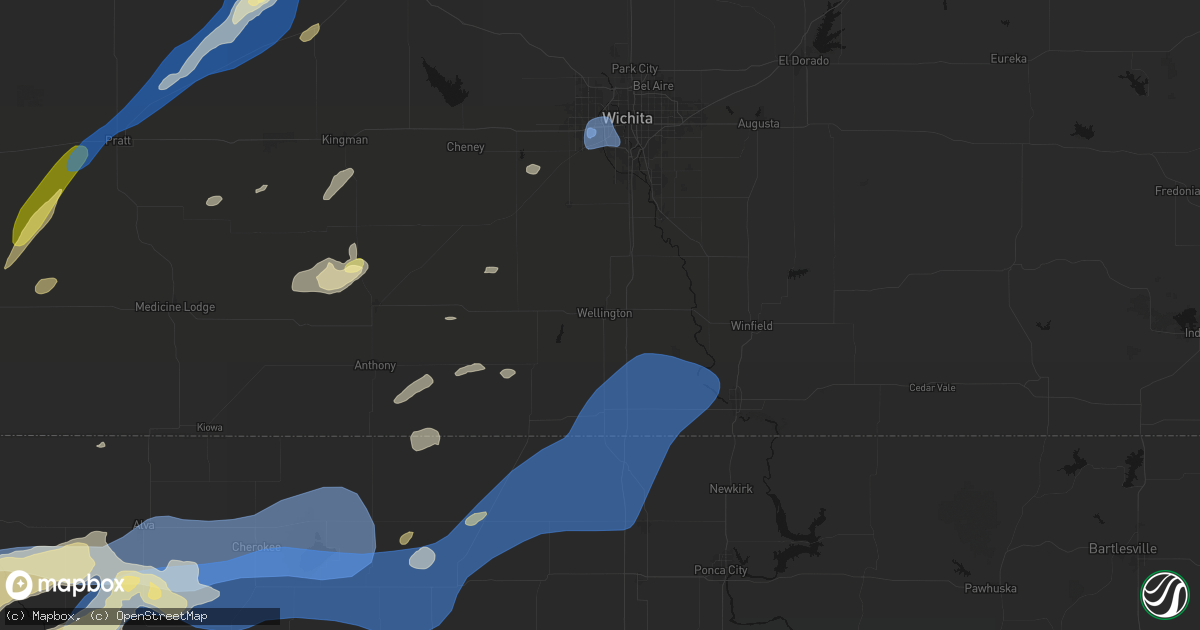 Hail map in Wellington, KS on September 19, 2026