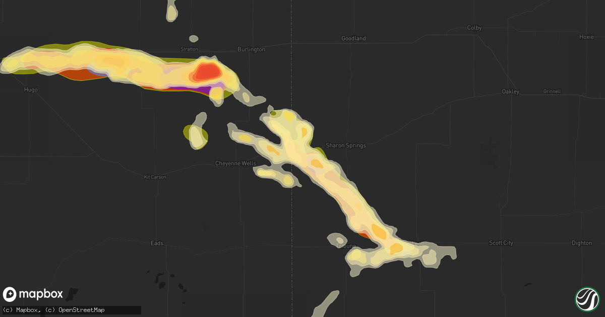 Hail map in Weskan, KS on September 19, 2026
