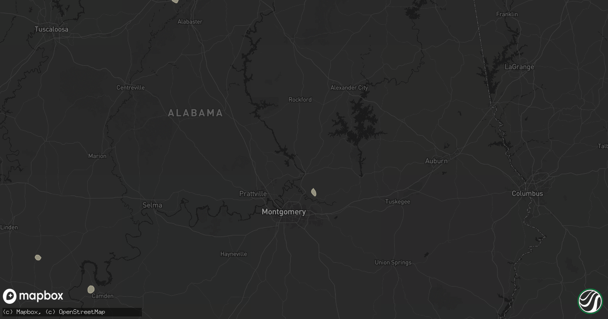 Hail map in Wetumpka, AL on September 19, 2026