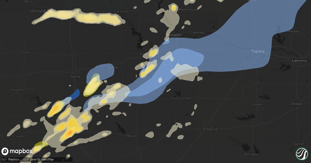 Hail map in White City, KS on September 19, 2026
