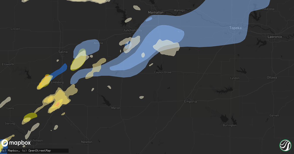 Hail map in Wilsey, KS on September 19, 2026