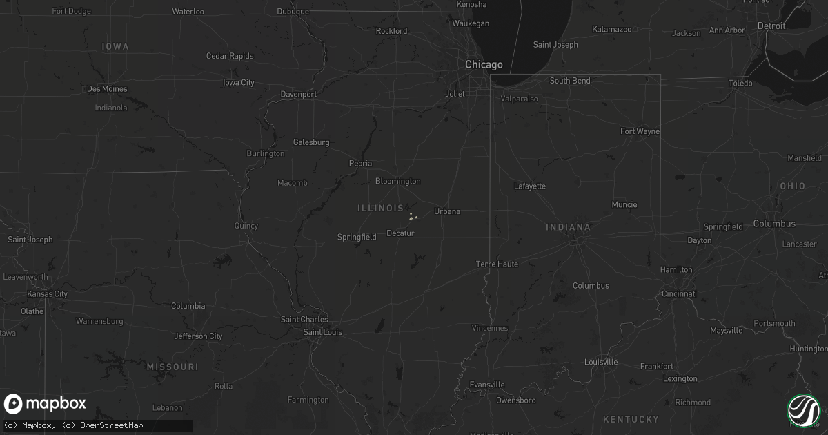 Hail map on September 19, 2026