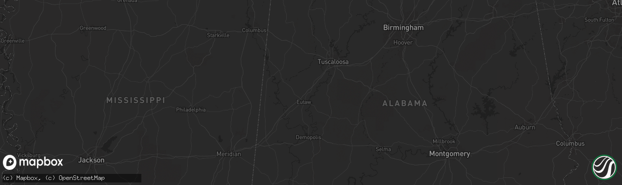 Hail map in Folkston, GA on September 20, 2012
