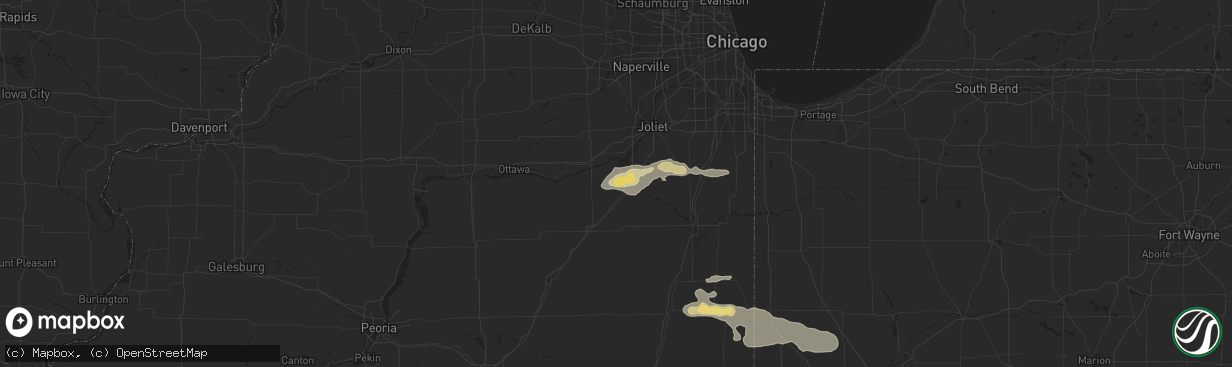 Hail map in Coal City, IL on September 20, 2014