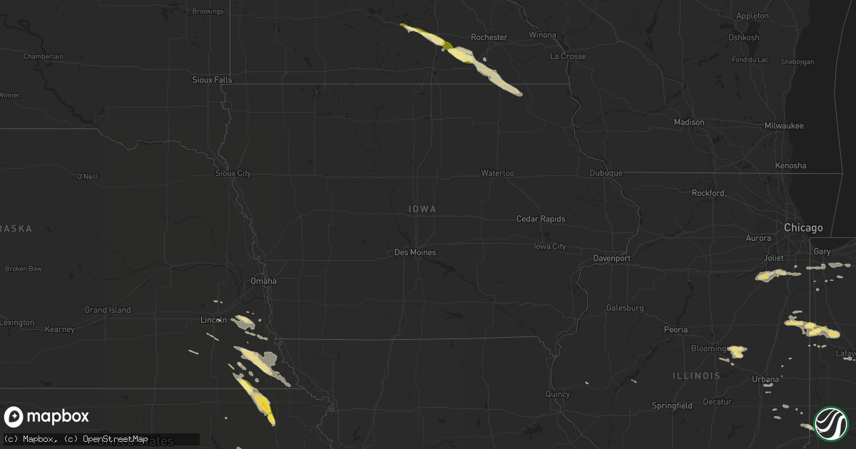Hail map in Iowa on September 20, 2014