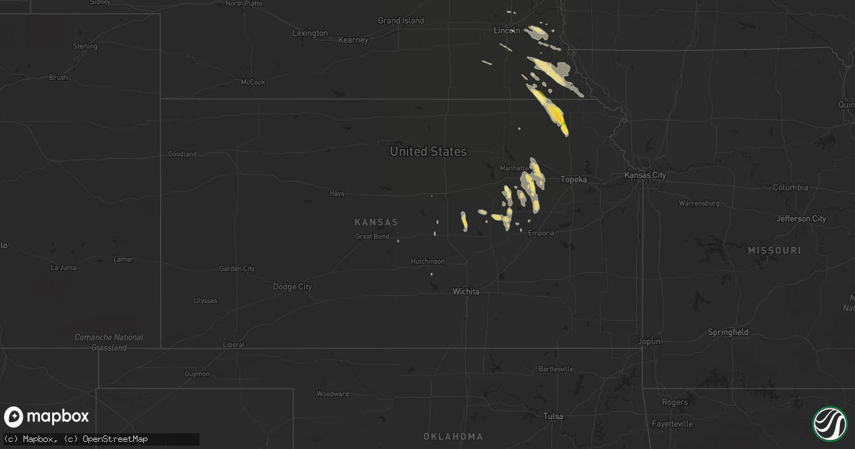 Hail map in Kansas on September 20, 2014