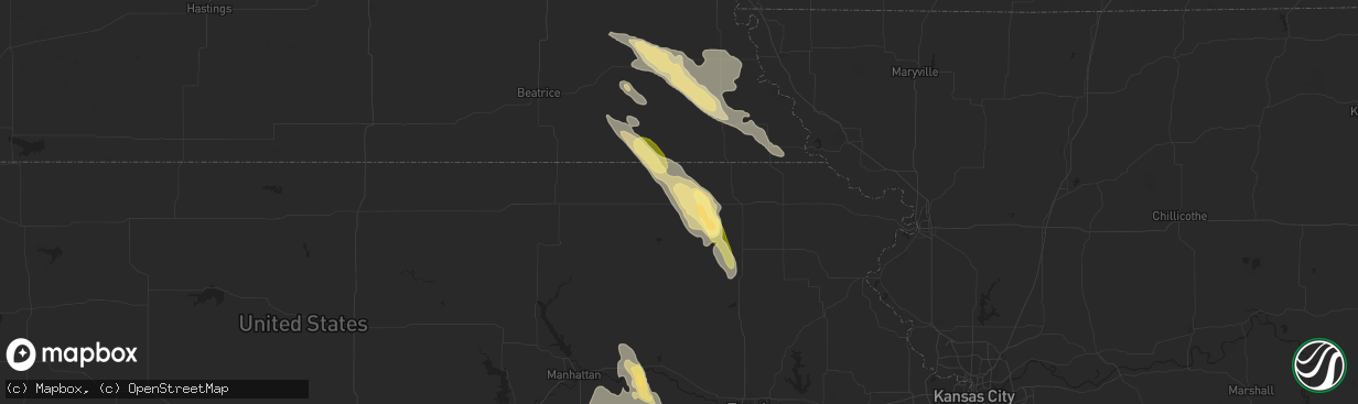 Hail map in Seneca, KS on September 20, 2014