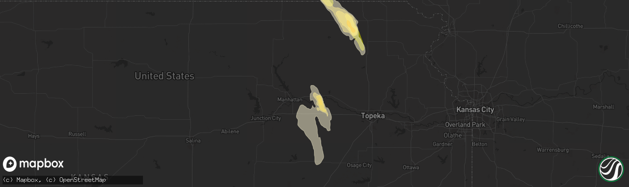 Hail map in Wamego, KS on September 20, 2014