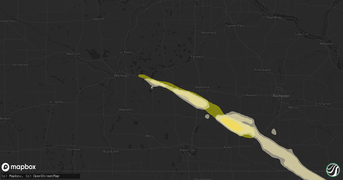 Hail map in Waseca, MN on September 20, 2014