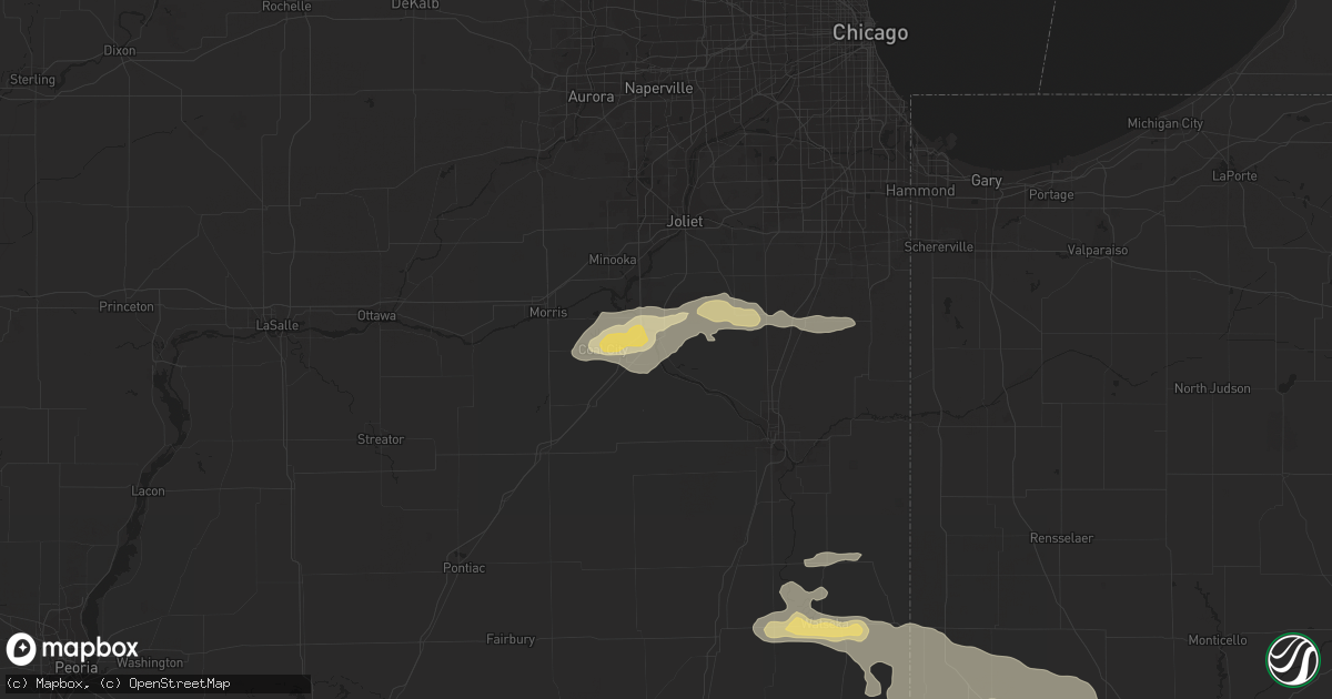 Hail map in Wilmington, IL on September 20, 2014