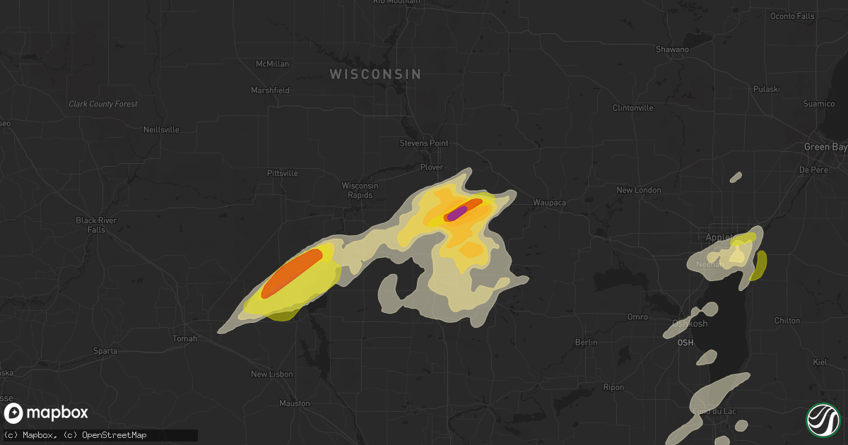 Hail map in Bancroft, WI on September 20, 2017