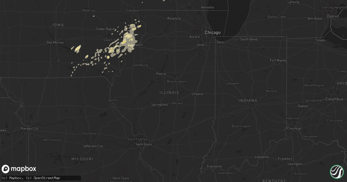 Hail map in Illinois on September 20, 2017